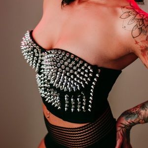 Studded corset